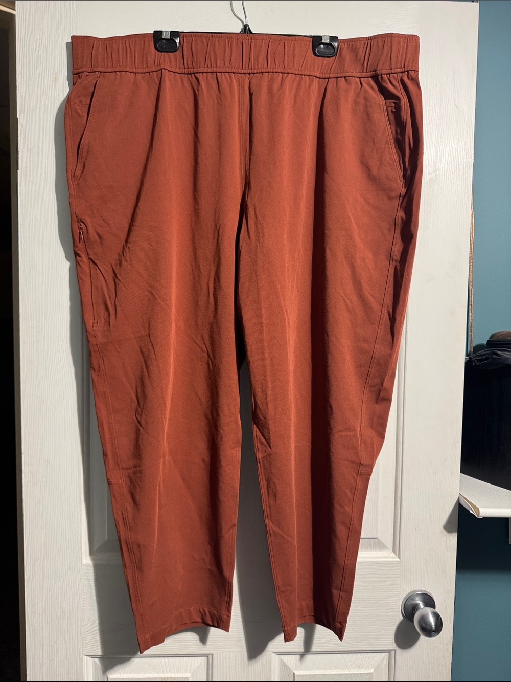 Alder Open Air Pant 4X Burnt Orange Travel Modal Stretch Athleisure Activewear